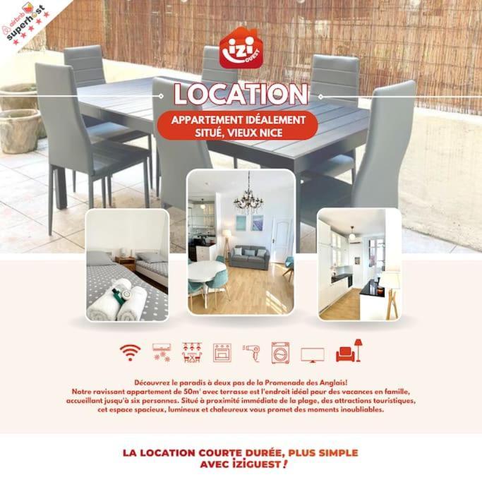 Saint Philippe - T3 Terrasse Pres De La Plage Nicea Zewnętrze zdjęcie